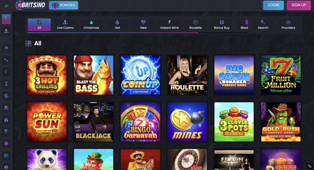 Britsino games