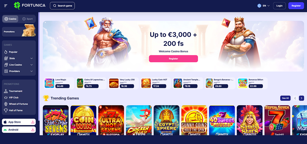 Fortunica Visa Casino
