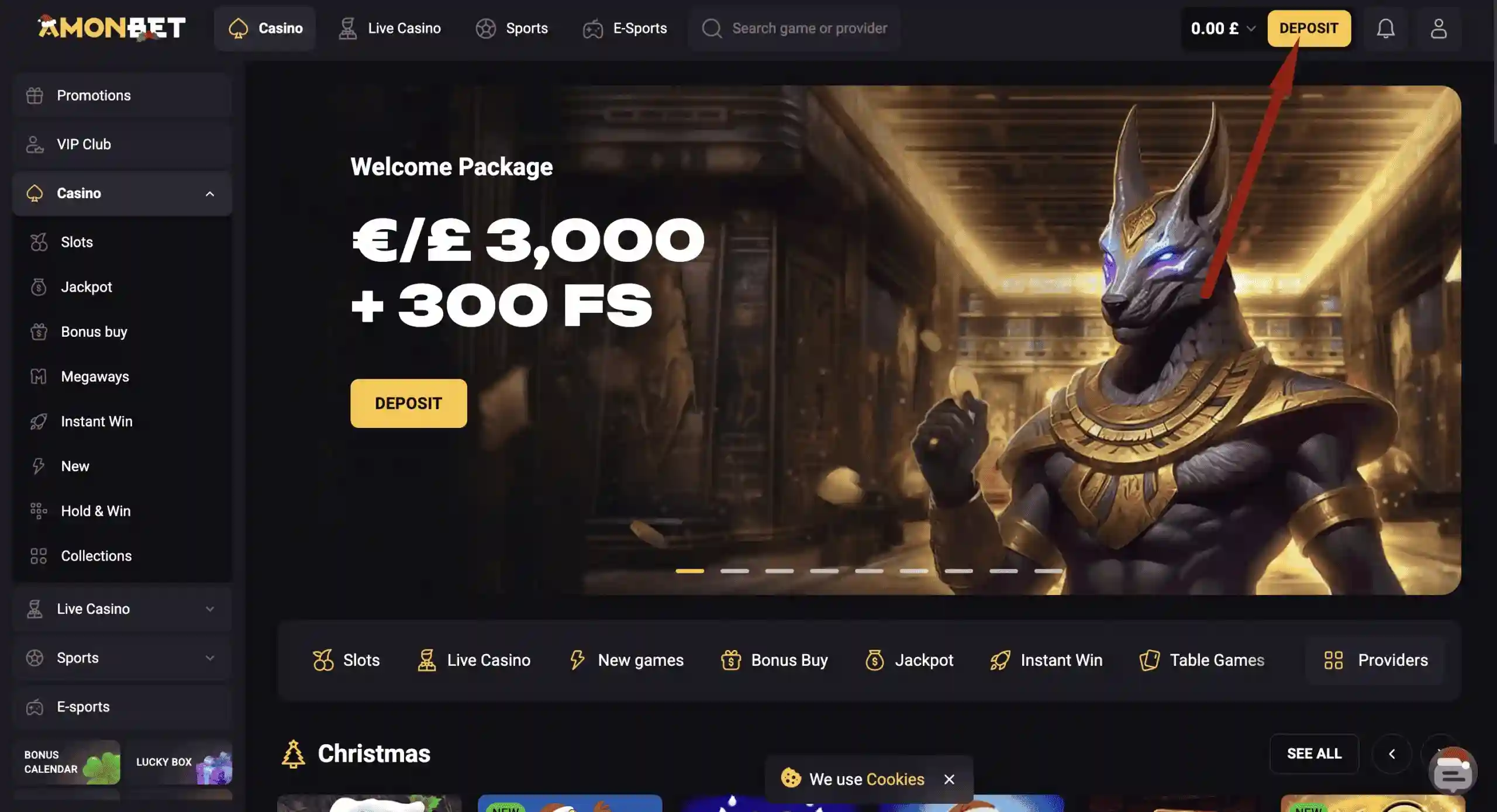 AmonBet Deposit