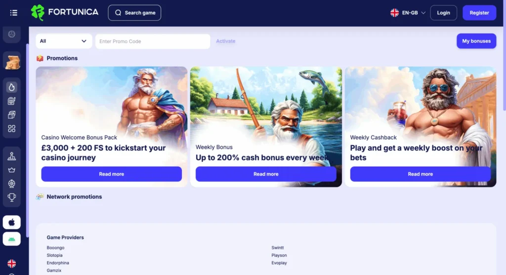 Fortunica Bonuses