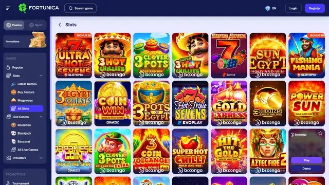 Casino Games Fortunica